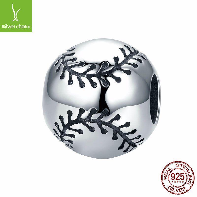 925 Sterling Silver Loose Beads Sports Ball Collection Fashion Diy Beaded Bracelet Jewelry Accessories