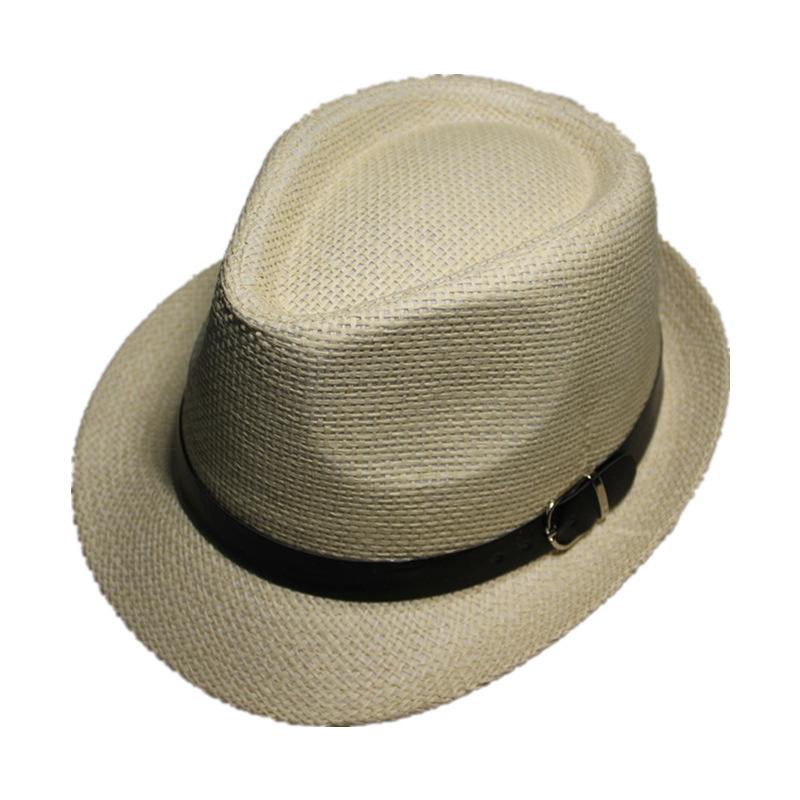 Tide Sun Hat British Summer Women's Hat Men's Straw Hat Top Hat Jazz Hat Couple Beach Hat