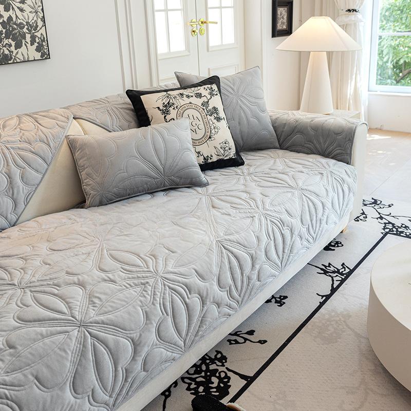 Sofa Cushion Four Seasons Universal Sofa Cushion Crystal Velvet Non-Slip Sofa Cover Cover Towel