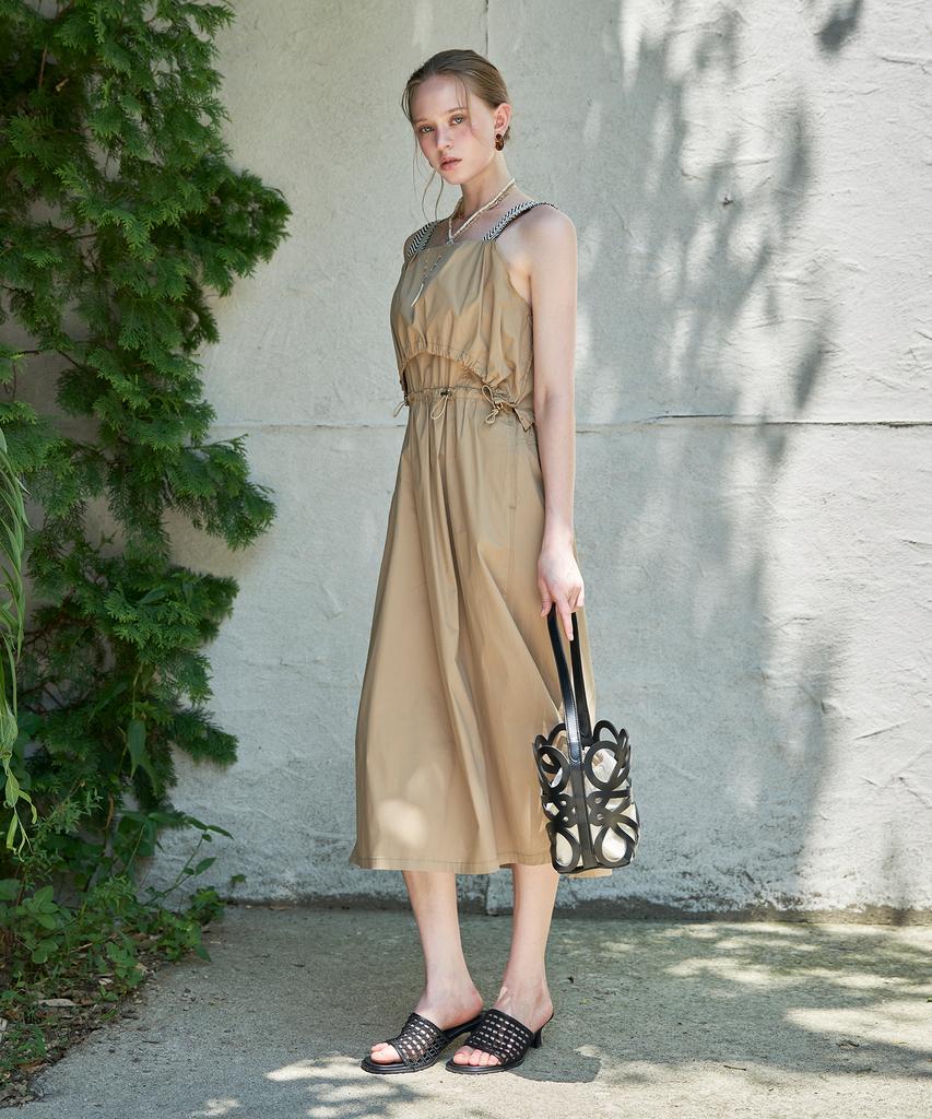 Leni And Mccoy Wing String Sleeveless Long Dress Mm08Op007Hjy