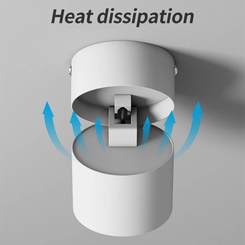 Modern LED Down Light 220V AC Surface Mount Ceiling Light Spot Lamp for Home Bedroom Living Shop Office 3 Color Lighting Lamps