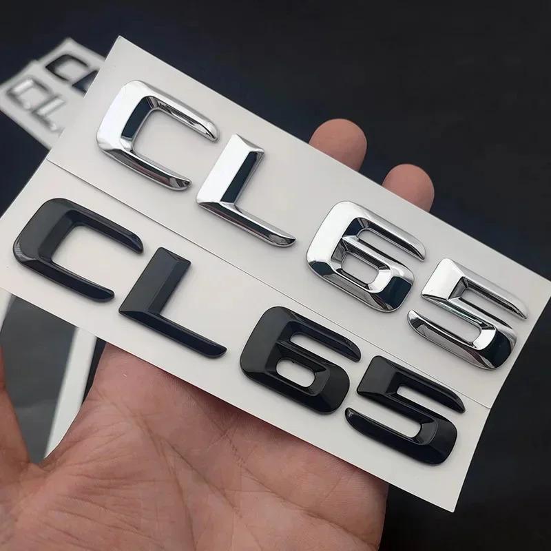 Letters Stickers ABS For Mercedes-Benz CL55 CL65 CL63 W216 Emblem Badge 3D Logo Decal ABS Chrome Car Trunk Auto Accessories UX0
