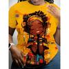 Fashionable Casual Comfortable Breathable Short Sleeved Round Neck T-shirt Summer Large Loose Creative Portrait 3D Printed Women's T-shirt
