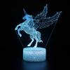 Acrylic Unicorn Night Light with Remote and Touch Control
