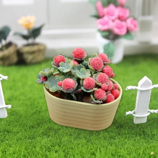 Dollhouse Bonsai Miniature Resin Bonsai Realistic Potted Plant Model Ornament Dollhouse Decoration