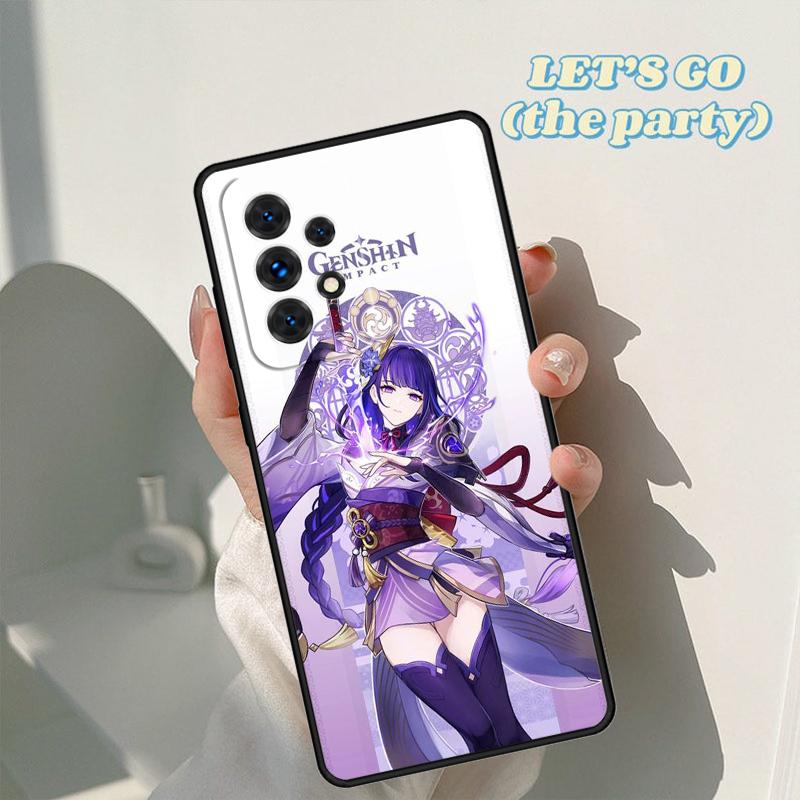 Baal Genshin Impact Game phone case For Samsung Galaxy A42 A31 A40 A51 A71 A32 A80 A91 A52 A72 A73 A20e A50 A70 A11 A12 Cover