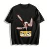 Chainsaw Man Denji Transform Anime Print Casual Short Sleeve T-shirt Pure Cotton T-shirt