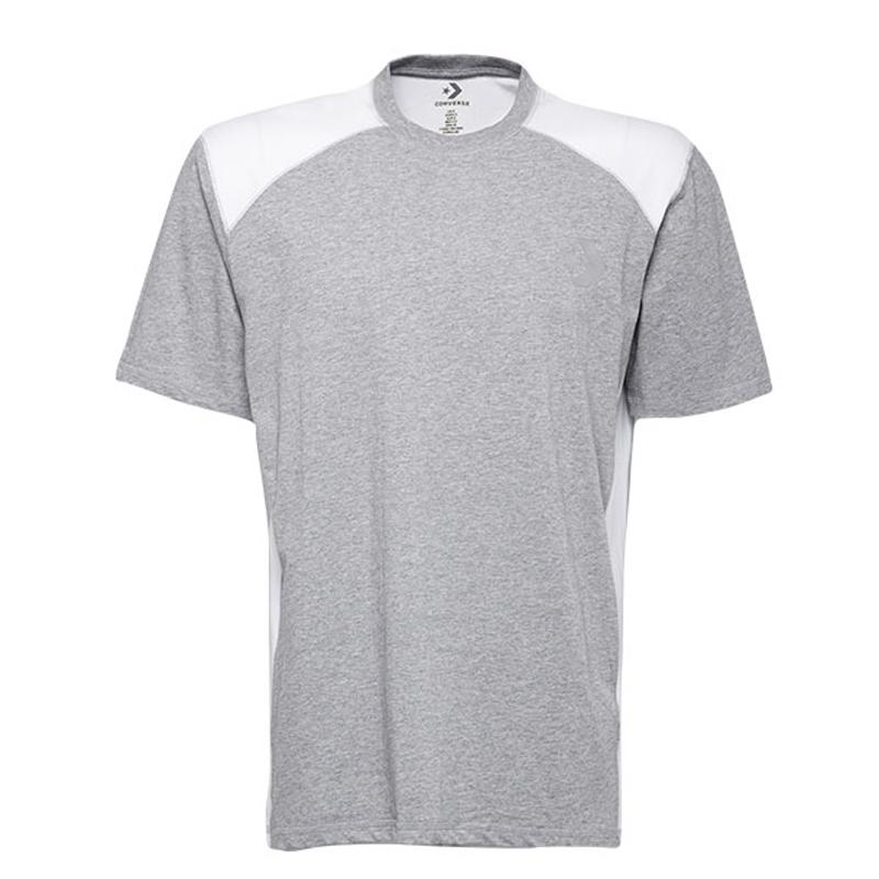 Converse T Shirts Men s Gray Crew Neck Moderate 10005854-A01 M