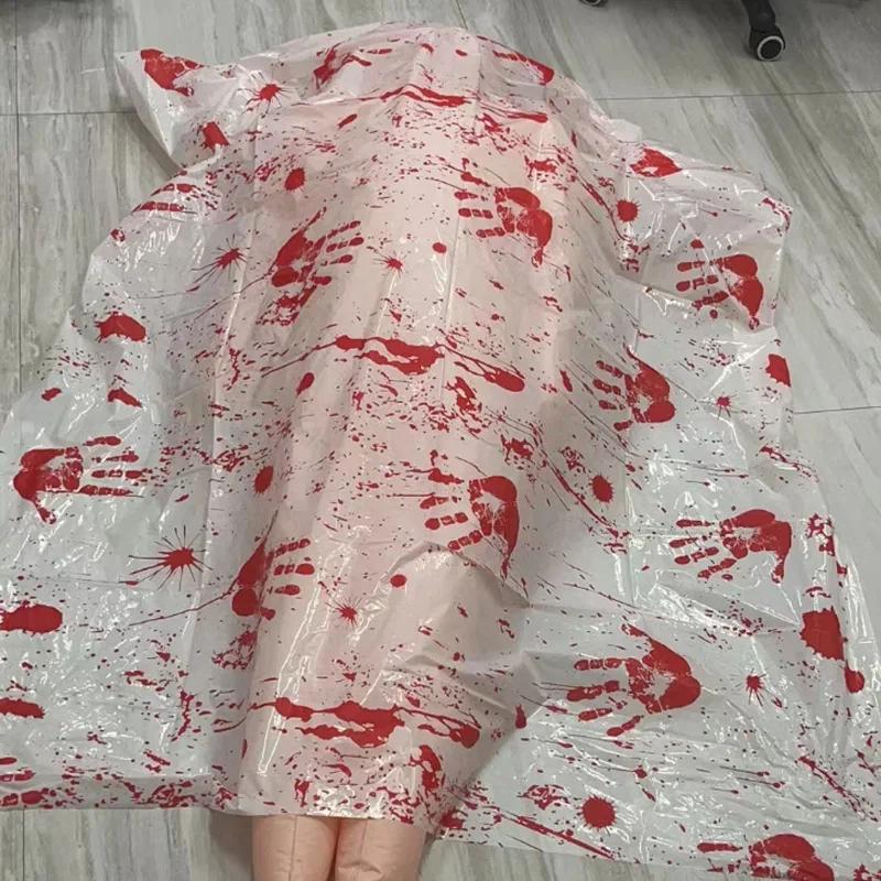 

Хэллоуин Надувной Реквизит Труп Лежащий Манекен с Предупредительной Лентой для Дома с Привидениями Ужас Изоляционная Комната Декор для Вечеринки
