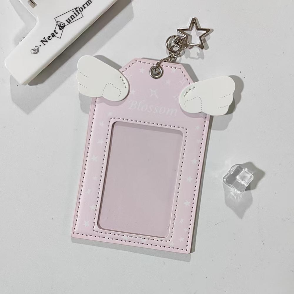 

New 3-inch Photo Storage Photocard Case Angel Wings Multifunctional Card Case Photocard Holder рожевий