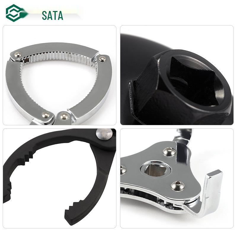 SATA Dual-Use Universal Oil Filter Wrench - Belt & Handcuff Pliers