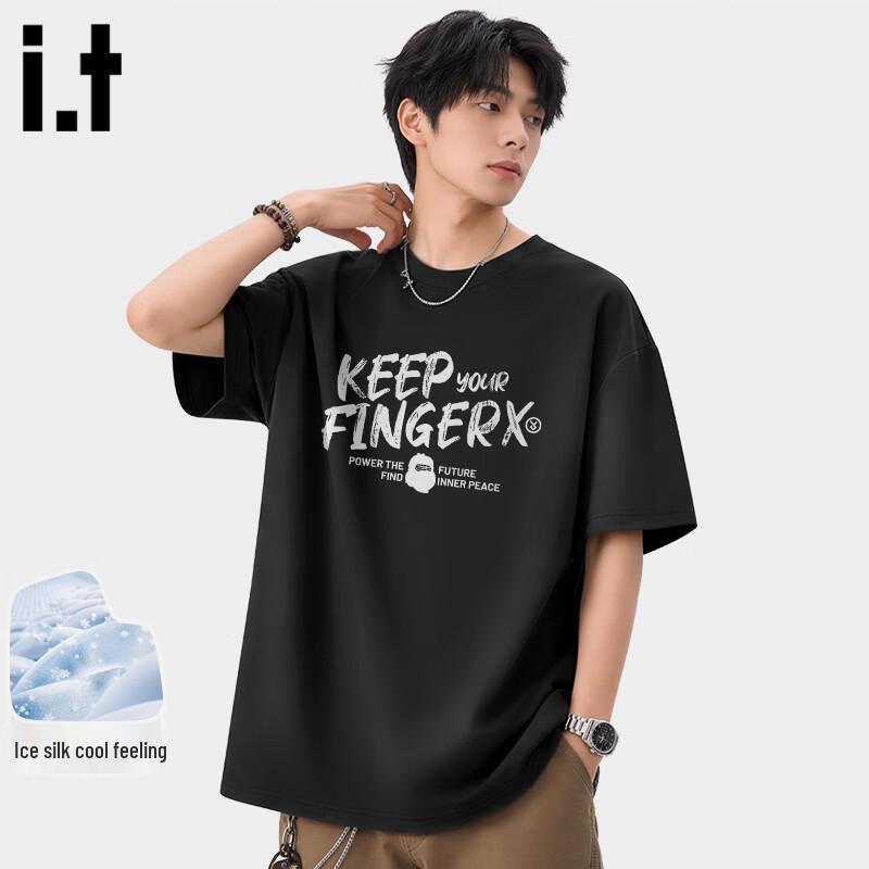 Fingercroxx Men s Ice Silk Breathable Short Sleeve T-Shirt M