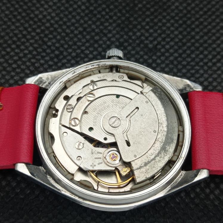 USED VINTAGE SEIKO 5 AUTO 6309A JAPAN MENS DAY/DATE SILVER WATCH 608g-a316369-9