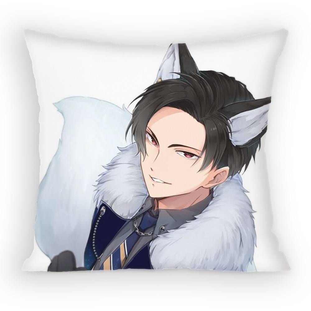CUTE Game OObey Me World Lucifer Pillow Case Sofa Living Room Bedroom Headboard Backrest Cushion Square Cushion Nap Time