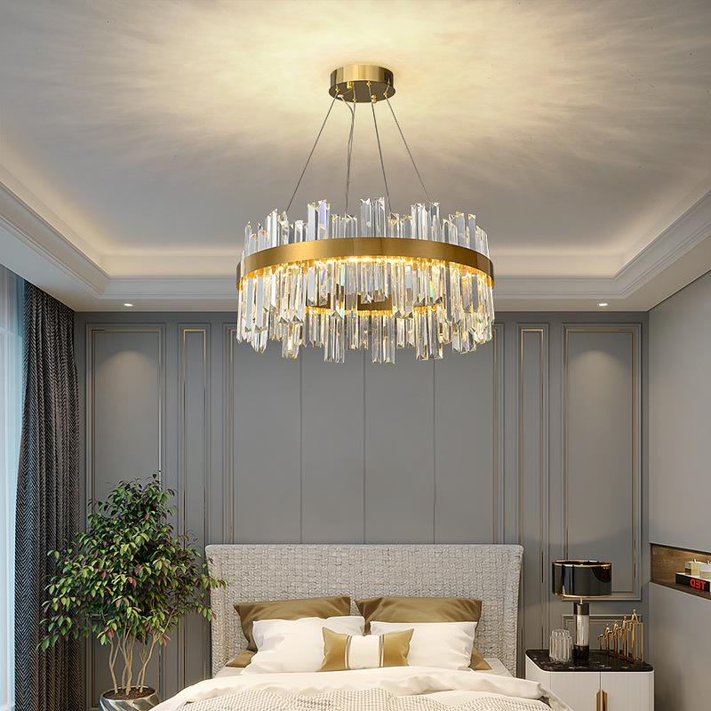 Nordic Luxury Italian Minimalist Crystal Chandelier for Living and Dining Room