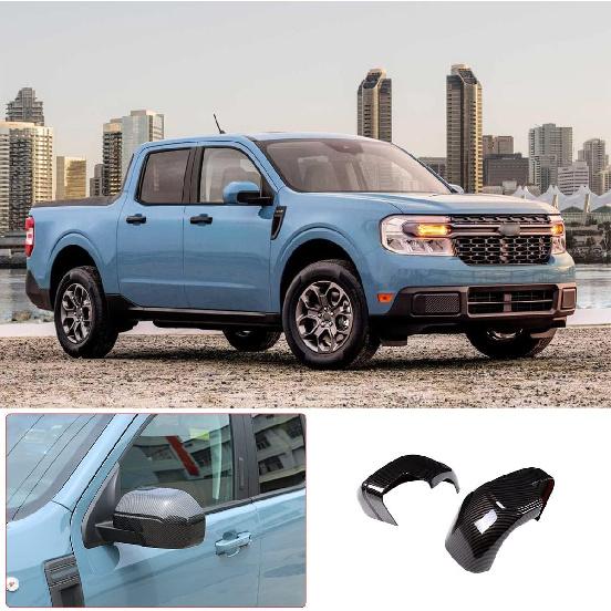 Car External Rearview Mirror Cover Cap TrimCompatible with Ford Maverick 2022-2024 Door External Side Rearview Mirror Protection Cover Moulding