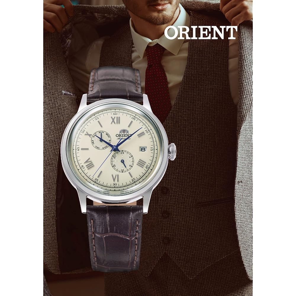Montre Automatique Orient Bambino, Mécanique, avec Garantie du Fabricant Japonais, RN-AK0703E, Homme, Verte