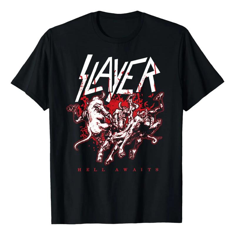 Camiseta Slayer - Hell Awaits Graphic Demons S разноцветный