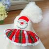 Christmas Poinsettia Flower Dog Costume Christmas Costumes Festival Skirts