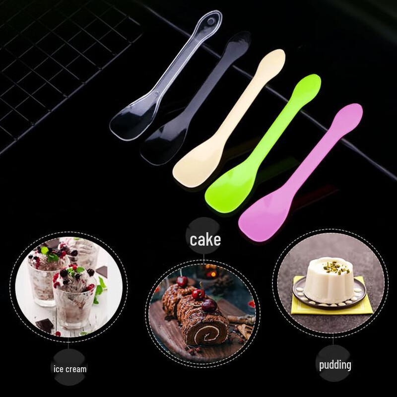 ZISIZ Disposable Plastic Mini Spoons