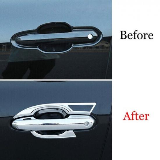 For 2020-2023 Toyota Highlander Chrome Exterior Side Door Handle Bowl Cover Trim