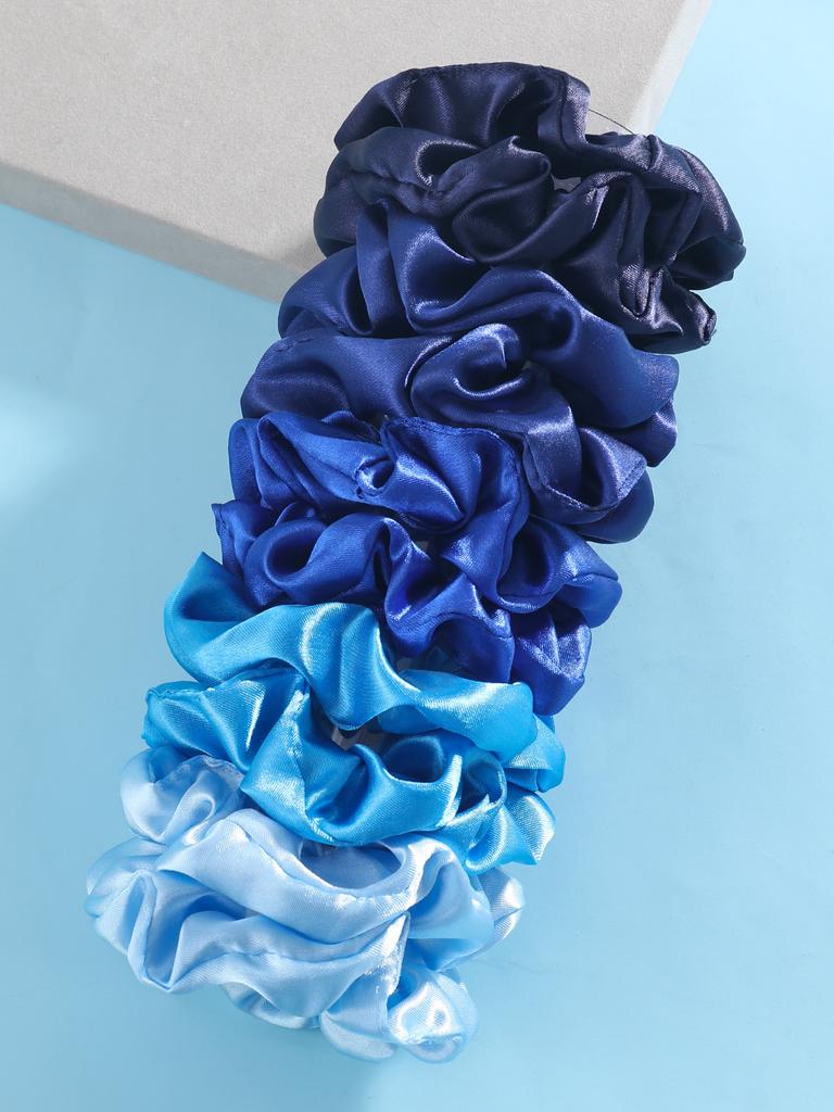 10 szt. Modne satynowe gumki do włosów dla kobiet dziewcząt elastyczne opaski do włosów do kucyka kolorowe nakrycie głowy akcesoria do włosów