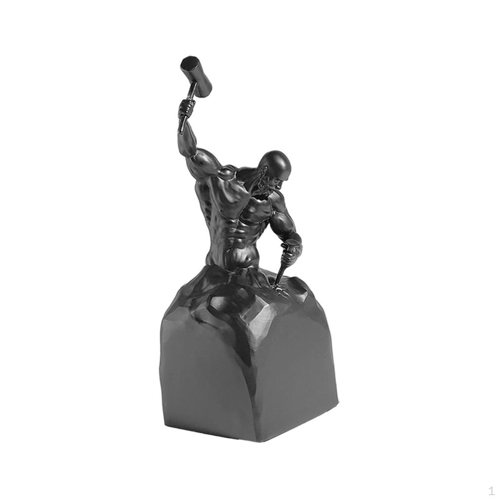 Carved Inspirational Statue, Self-Carved Figurine, Home Decorative Collectible Statue for