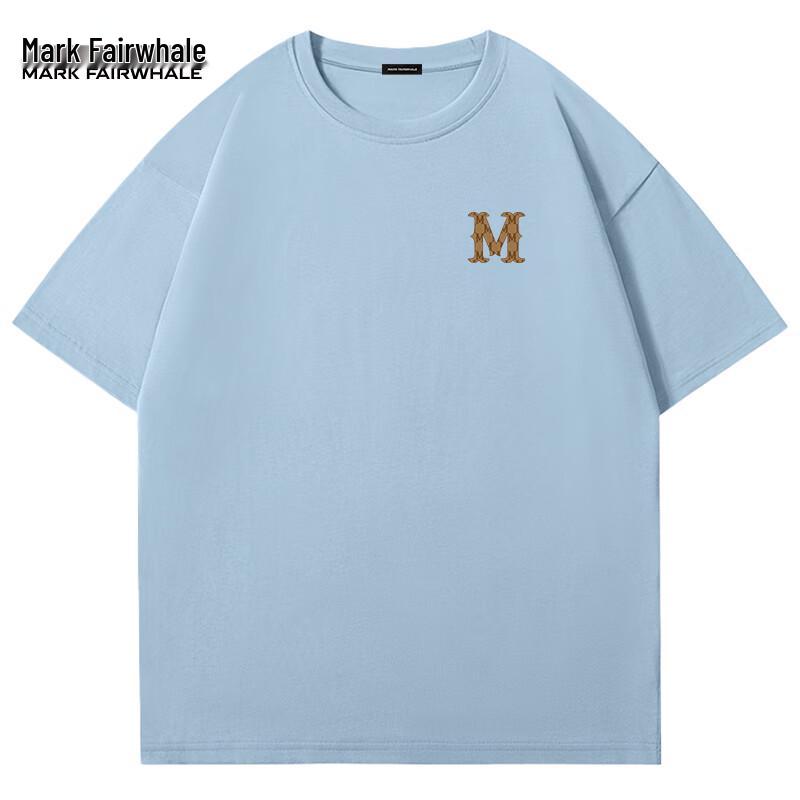 Mark Fairwhale Men's Heavyweight Pure Cotton Loose Fit Short Sleeve T-Shirt