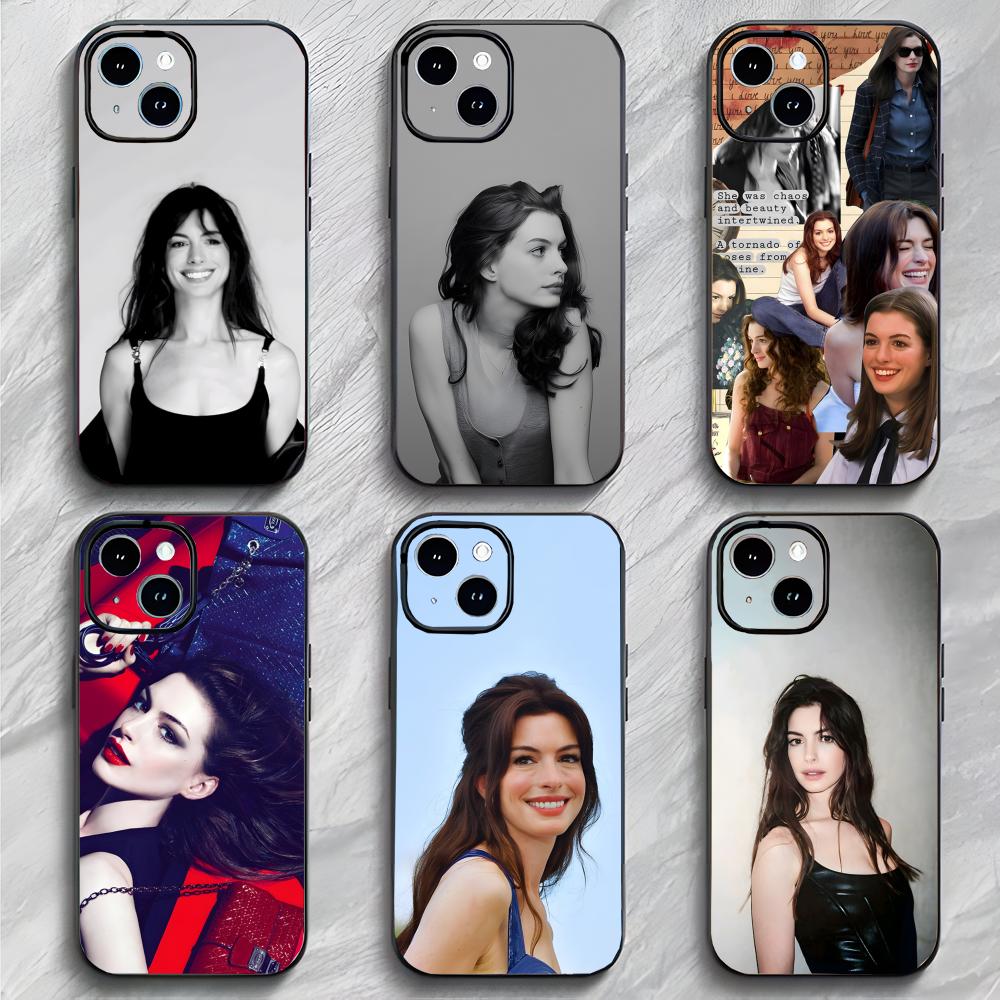 Elegant Beautiful Actress A-Anne Hathaway Phone Case Phone Case Soft Packaging Lightweight For iPhone17 16 15 14 13ProMax