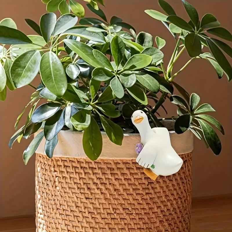3 Entenanhänger, Garten-Bonsai-Dekoration Tieranhänger, Harz-Handarbeiten