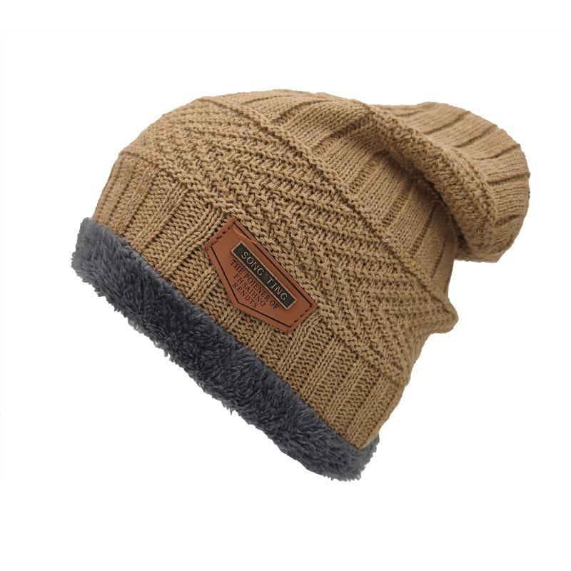 Autumn and winter men's and women's knitted hats, piled and thickened ear protection wool hats, good price