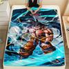 Goku Modern Print Flannel Blanket, Cozy Warm Cover for Bedroom Furniture, Picnic, Travel and Daily Use.-TING