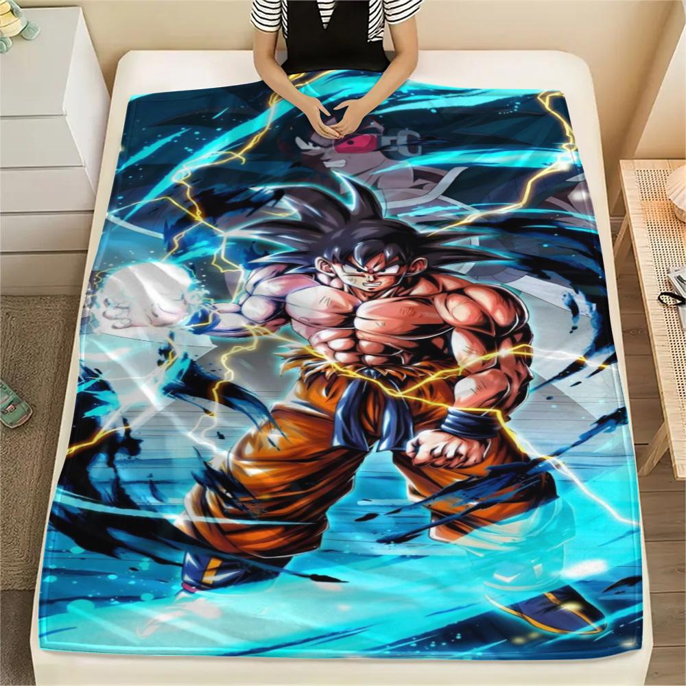 

Goku Modern Print Flannel Blanket, Cozy Warm Cover for Bedroom Furniture, Picnic, Travel and Daily Use.-TING 75x90cm