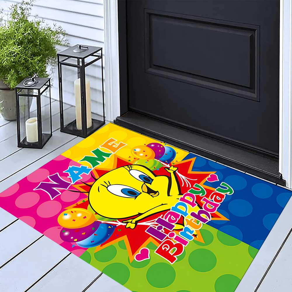 Warnermedia (5) Customize your name rug, office chair cushion, home bedroom living room gift.
