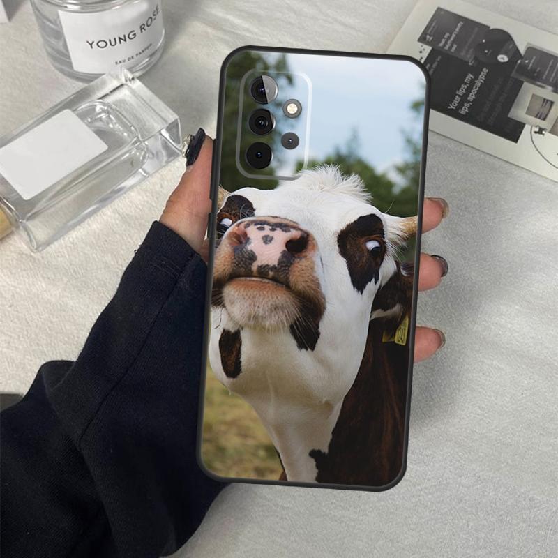 Roligt Koskinnsfodral För Samsung Galaxy A06 A16 A26 A36 A56 A53 A32 A52 A33 A13 A55 A35 A15 A14 A34 A54 A17