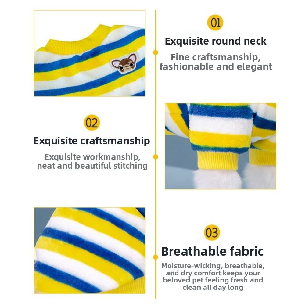 Rainbow Striped Pet Clothing Hoodie Design Pet Sweatshirt New Pet Costumes