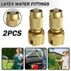 2pcs Expandable Hose Repair Adaptor Garden Hose Fitting Brass Hose Connector For Irrigation System Tap Water Pipe Quick Coupling