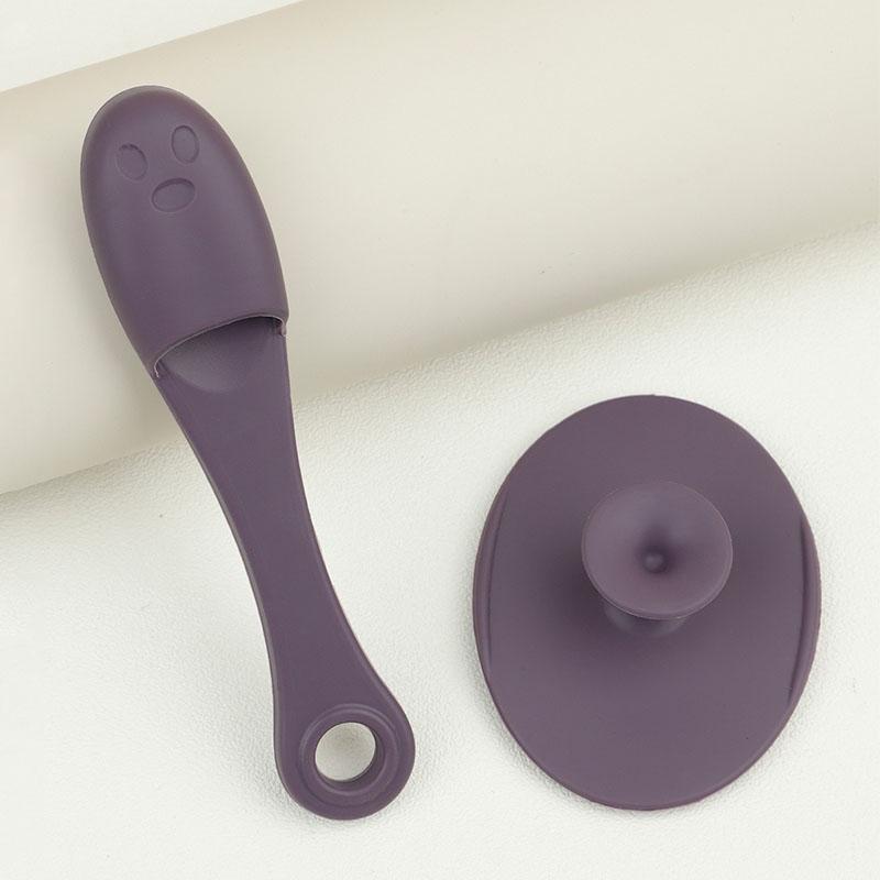 New 2pcs Face Massage Brush Silicone Face Scrubber Pore Cleaner Skin Care Brush Cleansing Face Brush XLS01