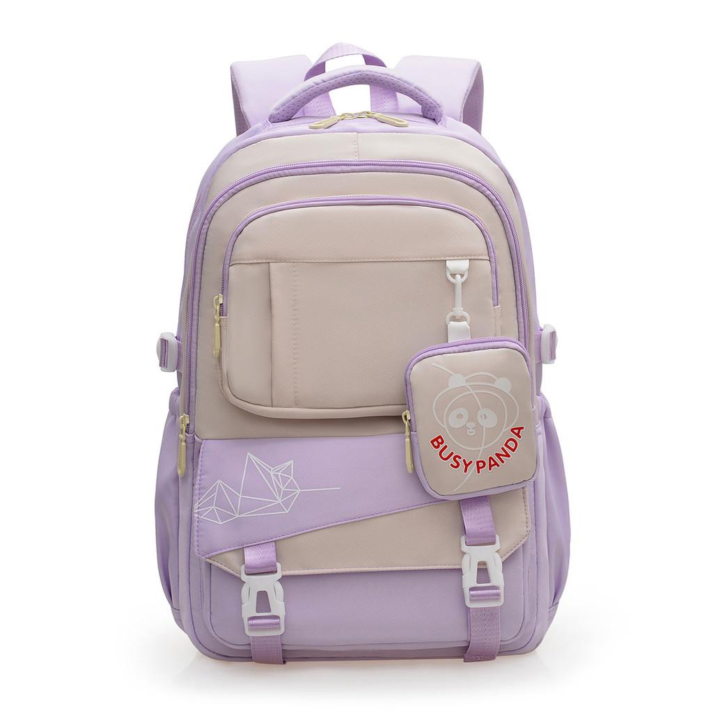 Matching Color Trendy Nylon Travel Backpack Lightweight Schoolbag Gift Kids