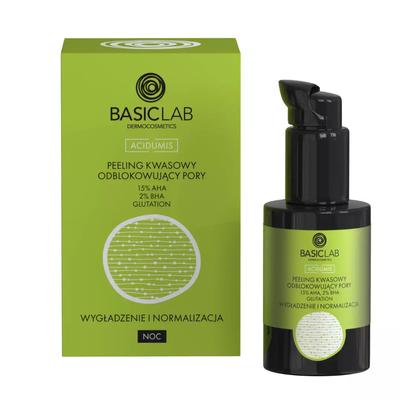 Säurepeeling, das Poren verstopft, mit 15 % Aha, 2 % Bha, 30 ml