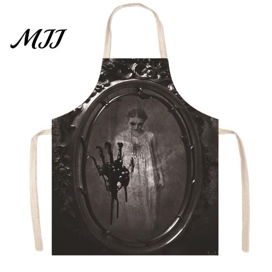 Blood Stain Costume Halloween Butcher Apron with Realistic Stain, Washable Protective Work Apron, Scary Accessory Horror Prop for Cosplay Parties And