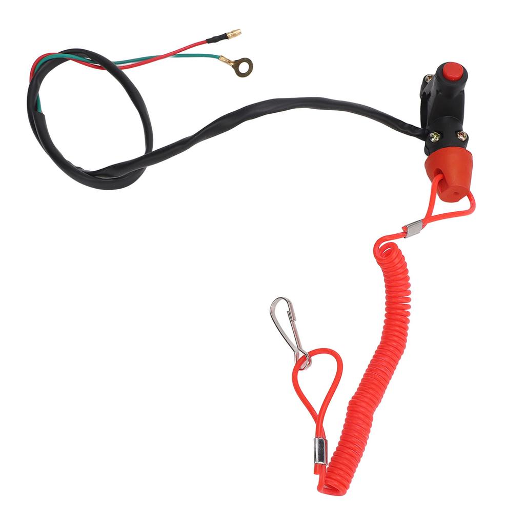 22mm 7 8in Safety Tether Kill Stop Switch for Motorcycle ATV Off Road Vehicles with Tether Lanyard Cord