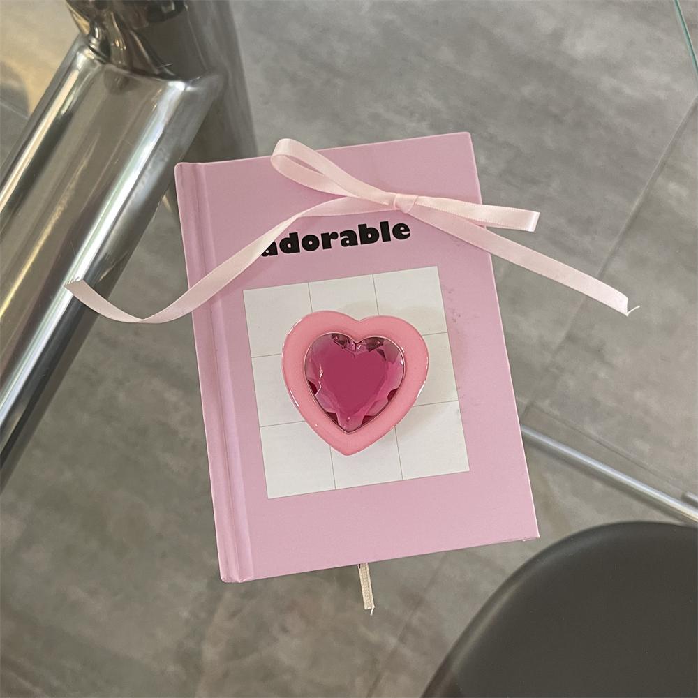

Luxury Love Heart Diamond Bracket Phone Grip Tok Griptok Holder Ring For iPhone Universal Accessories Phone Stand Holder Support