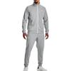 Under Armour Solid Color Stand Collar Fitted Long Sleeve Jacket Men Gray 1329293-011