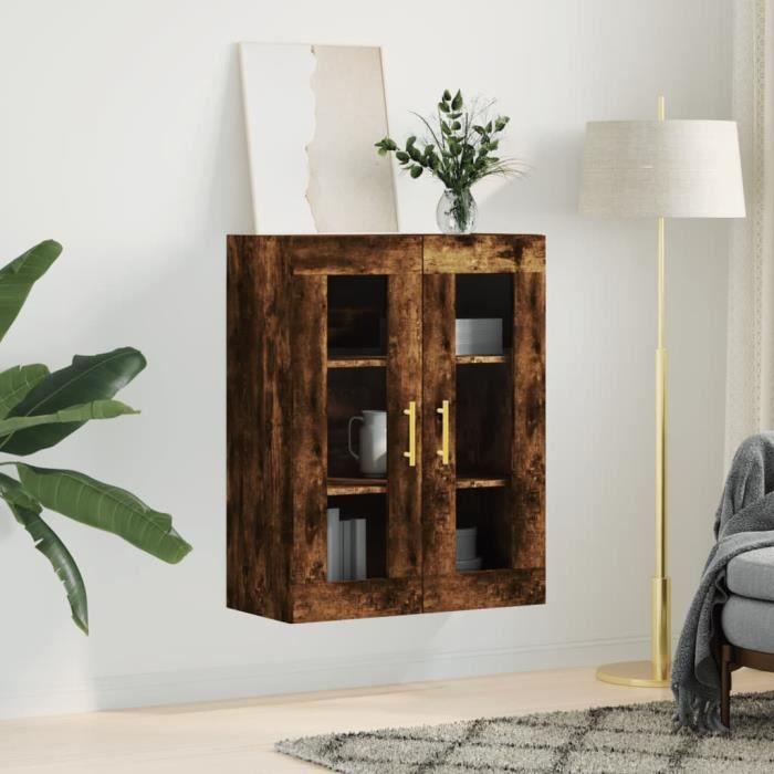VidaXL Wall Cabinet Smoked Oak 69.5x34x90 Cm 828473
