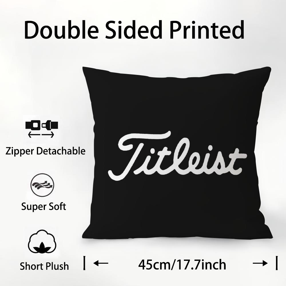 Golf Sports T-TitleistS Pillow Case Plush Fabric Soft Double Sided Print Sofa Cushion Cover Throw Pillow Covers