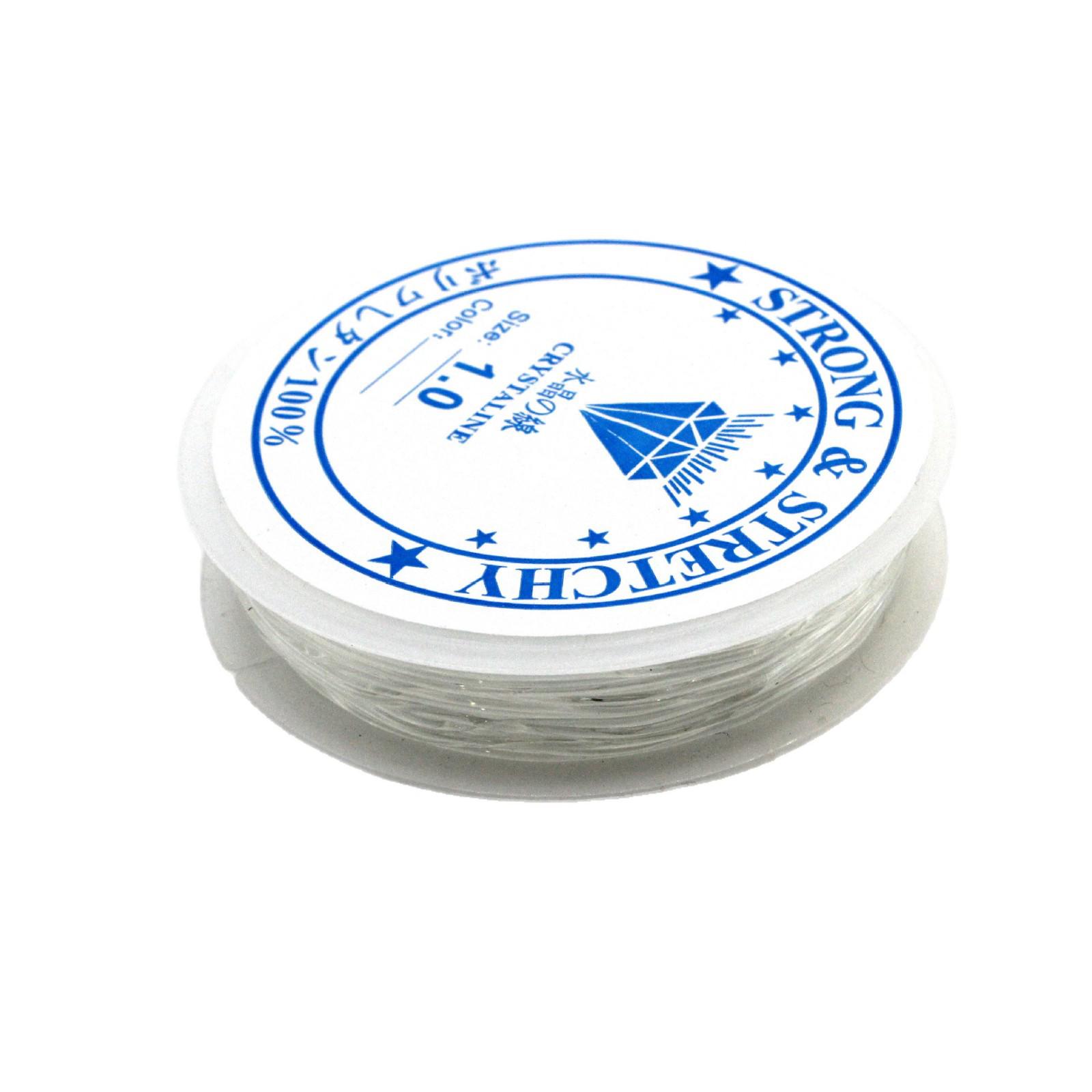 

Clear Elastic Crystal Beading Line for DIY Buddha Beads 0.5mm, 8m/roll