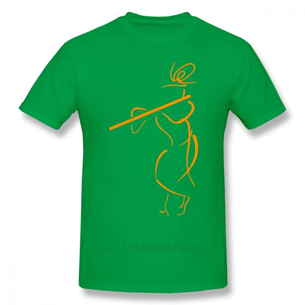 Футболка Кришна Футболка Кришна Харе Кришна Потрясающая Мужская Футболка 100% Хлопок Оверсайз Уличная Одежда Футболка с коротким рукавом M