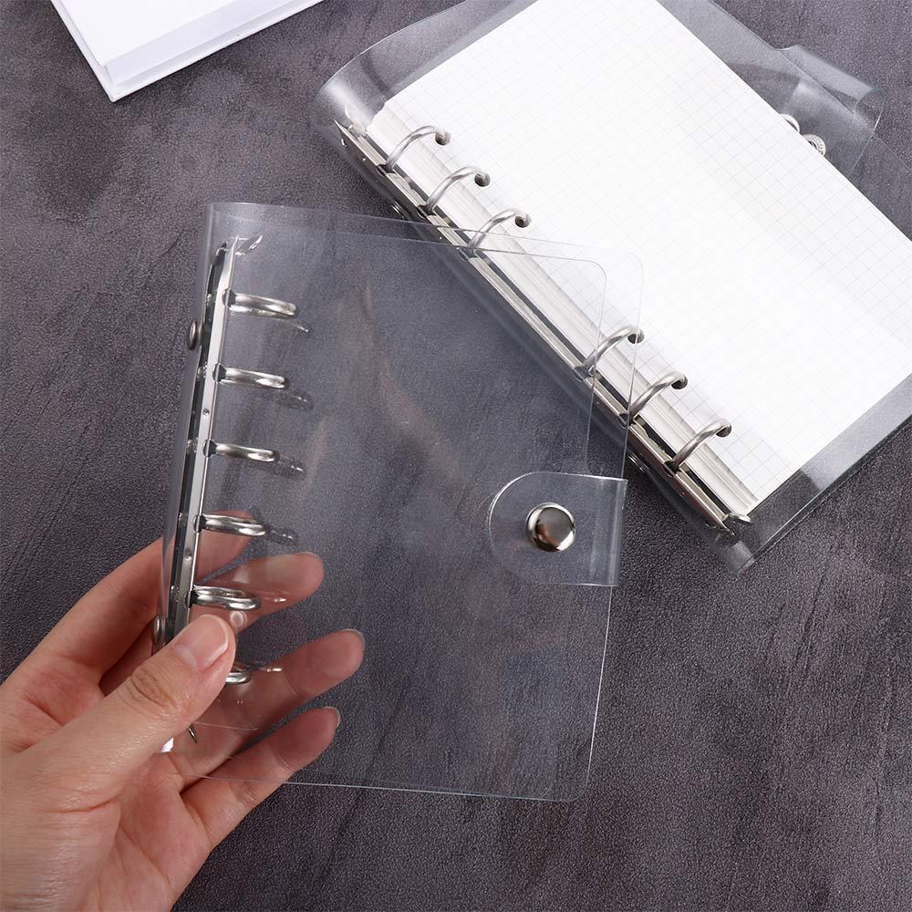 Office Supplies A4/A5/A6/A7 Plastic Folder Clip File Loose Leaf Ring Notebook Planner Binder