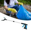 Outdoor Metal Collapsible Litter Grabber Garbage Grabber with Rotating Jaw Pick Up Tool for Floor